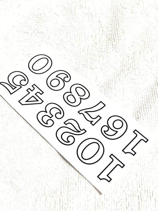 防水 ナンバー ステッカー 2点 セット 数字 ゼッケン スマホ タブレット Pc ナンバー ネーム Diy ヘルメット キャラクター Tss 110x2の通販はau Pay マーケット My Stock