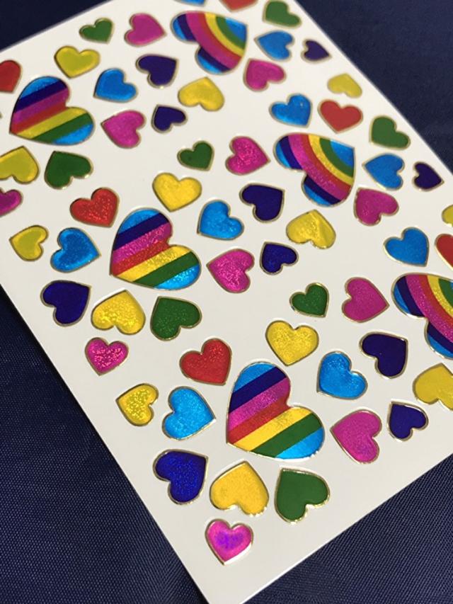 防水 ラメ加工 ハート ステッカー 2点 セット Heart スマホ 手帳 タブレット ごほうび 業務用 宿題 マーカ 予定表 カレンダー Tss 655x2の通販はau Pay マーケット My Stock