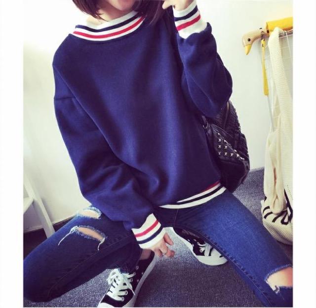 春 レディース スウェット トレーナー ライン ライナー カラーライン シンプル 長袖 カジュアル スポーティー スポカジ トップスの通販はau Pay マーケット Brutal Beauty ブルータルビューティ