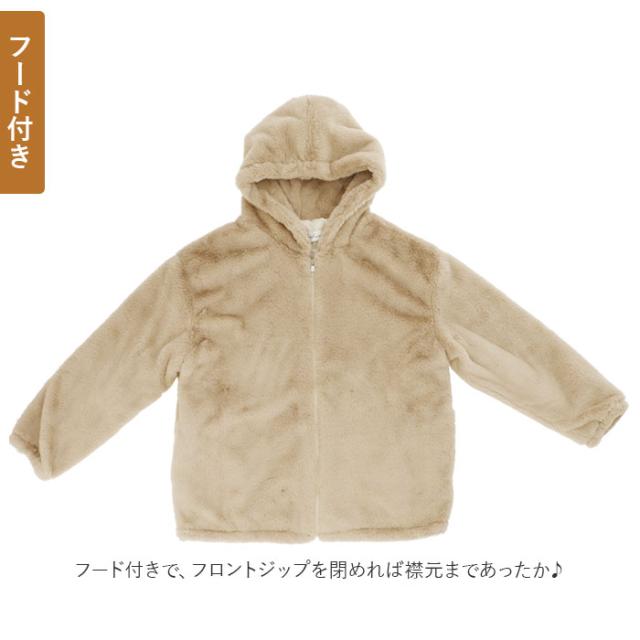 coco様エコペル▶︎フェイクファー フード コート 新品未使用 フード付きファーコートの通販 by cocoshop｜ラクマ