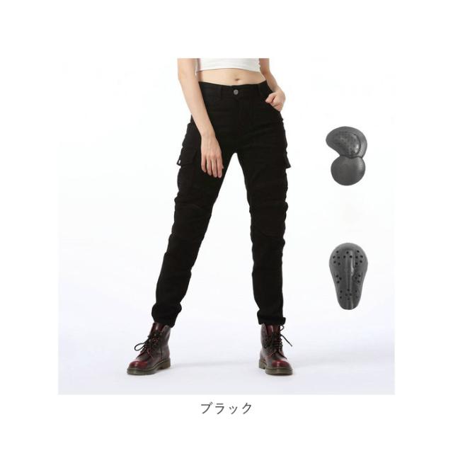 バイクパンツ ライダーパンツ バイクウェア レディース 通販 プロテクター付 ジーンズ デニム ライダースパンツ ライディングパンツ オートバイ ニーパッド 転倒防護 膝当て 耐久_17