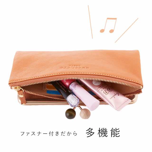 財布 長財布 二つ折り 通販 レディース 新品 がま口 本革 ブランド