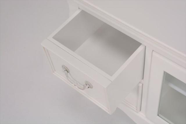 リビングボード 白 通販 RTV-1584 ハンプトンIIシリーズ テレビボード TV台 テレビ台 AVラック 扉収納 引き出し付き ホワイト おしゃれ アンティーク風 モダン クラシック 収納家具 家具 インテリア_7
