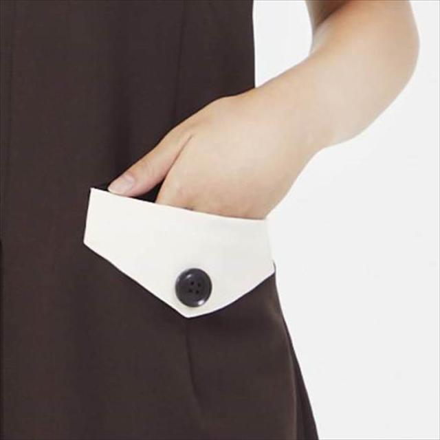 事務 ワンピース 通販 Veriella 02 事務服 エステ ユニフォーム 医療事務 制服 オフィス制服 受付 サロン ウェア クリニック エステユニフォーム 半袖 レディース おしゃれ インフォメーション 接客 ノーカラー かわいい_3