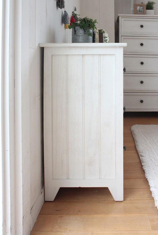 ビーカンパニー　ダークブラウン 木製チェスト 4段 B-COMPANY ビーカンパニー 古木無垢材 4段チェスト マホガニー材