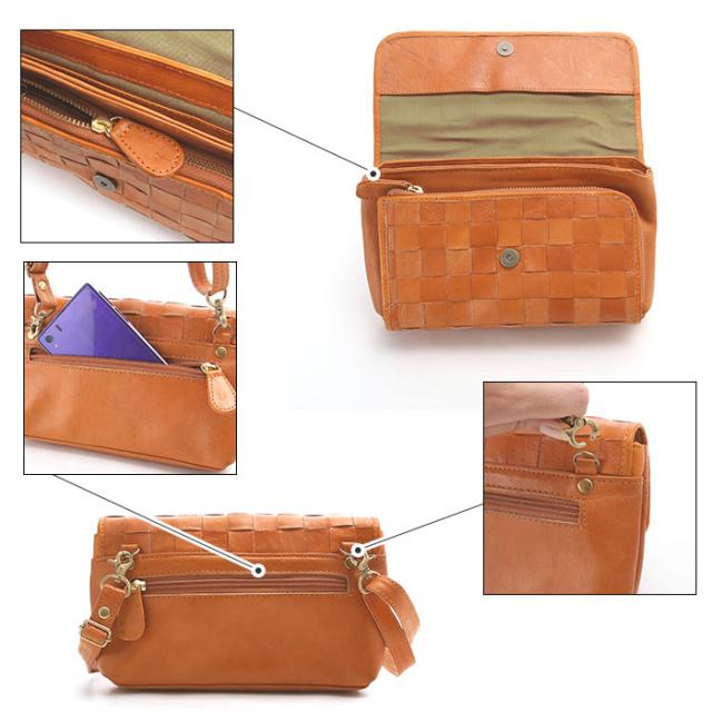 ショルダーバッグ レディース 本革 通販 斜めがけ 革 小さめ お財布ポシェット お財布バッグ お財布ショルダー ブランド zucchero filato ズッケロフィラート ママ 大人 おしゃれ シンプル カジュアル おでかけ 旅行 編み込み 被せ ギフト プレゼント