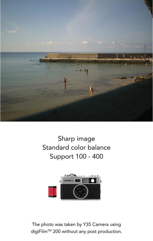 デジタルカメラ ヤシカ 通販 デジフィルムカメラ YASHICA digiFilm CAMERA Y35 with digiFilm200 デジフィルム レトロ 昭和 おしゃれ かわいい ヴィンテージ感 1400万画素 電池 単3乾電池 トイカメラ レトロカメラ_3