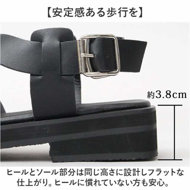 グラベラ サンダル glabella GLBT-290 通販 ストラップサンダル メンズ ベルトサンダル おしゃれ ブランド くつ クツ オシャレ 歩きやすい ブラック 黒 フェイクレザー 合皮 PUレザー 夏 流行る カジュアル 大人 紳士靴 シンプルの通販は