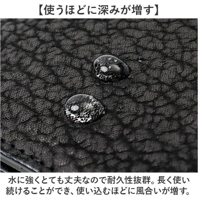 メンズ 長財布 レザーシャーク 本革 通販 日本製 財布 男性 ロングウォレット 札入れ 長サイフ なが財布 ながさいふ サメ革 シャークスキン 鮫皮 鮫革 姫路レザー 小銭入れあり_5