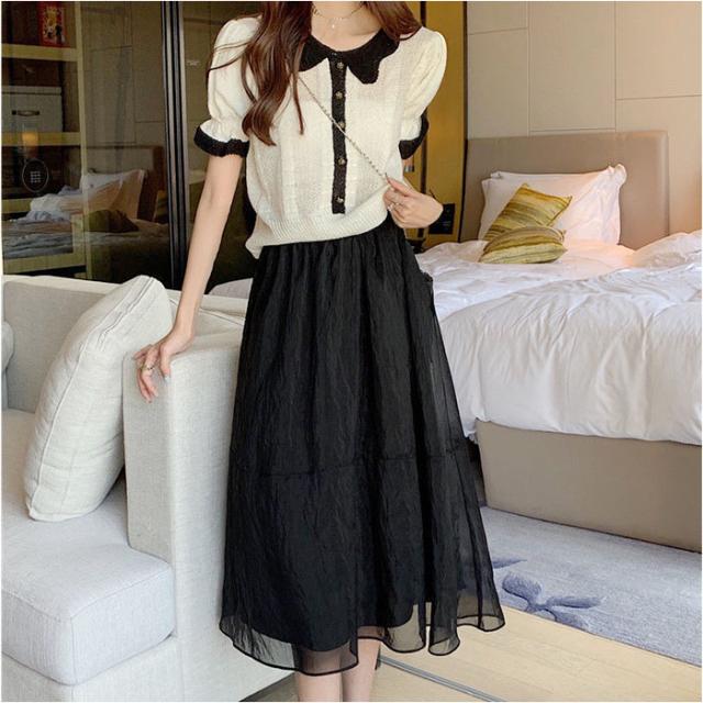 SLY】ブラックレースフレアスカート SLY フレアスカート SLY】ブラック