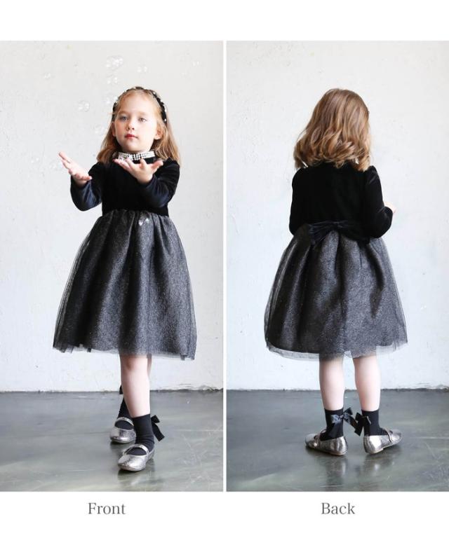 子供 ドレス ワンピース 女の子 通販 キッズ ドレスワンピース 62032302 フォーマルワンピース 長袖 ベロア パール チュールスカート 結婚式 パーティー 発表会 入園 卒園 入学 かわいい オシャレ フォーマル 子ども服 子供服 キッズファッション_5