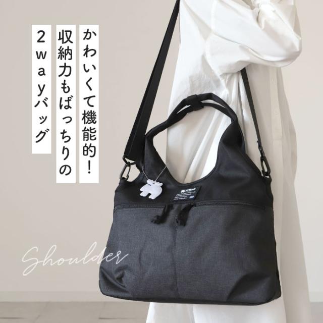 moz - 【新品未使用タグ付き】moz トートバッグ ブラック 黒の通販 by kaitmam｜モズならラクマ タグ付き moz エコバッグ 2wayバッグ ブラック