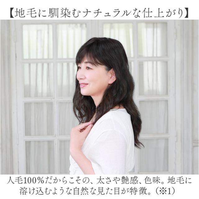 プリシラ 部分 ウィッグ prisila ST-100 通販 かつら 女性 レディース 部分ウィッグ ポイントウイッグ ヘアピース ポイントウィッグ ウイッグ 頭頂部 つむじ 白髪隠し 白髪かくし カツラ 人毛100% 人 毛 100 分け目 増毛部分かつら_2