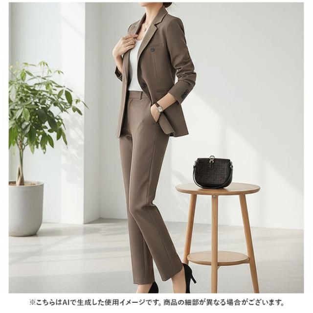 スーツ ビジネス パンツスーツ 通販 上下セット セレモニー レディース セットアップ オフィス ビジネススーツ パンツ 上品 通勤 ジャケット セレモニースーツ リクルート おしゃれ スタイリッシュ きれいめ ママスーツ 入学式 卒業式 フォーマル 入園 卒園_10