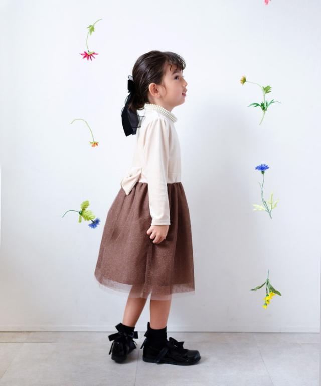 Rora ワンピース 通販 セリーナ ドッキングワンピース 子供服 ワンピ 長袖 フォーマルワンピース パール リボン 女の子 キッズ 子供 こども 子ども 結婚式 パーティー 入園 卒園 入学 おしゃれ かわいい オシャレ 可愛い オールインワン 子ども服 キッズファッション_8