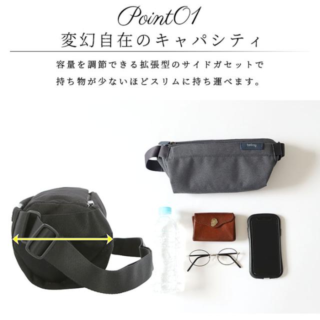 ボディバッグ メンズ 通販 ブランド bellroy ベルロイ かっこいい 小さめ レディース おしゃれ きれいめ ブラック 黒 女子 男子 ショルダーバッグ 斜め掛け ワンショルダーバッグ スリングバッグ ユニセックス SLING MINI BSMA_5