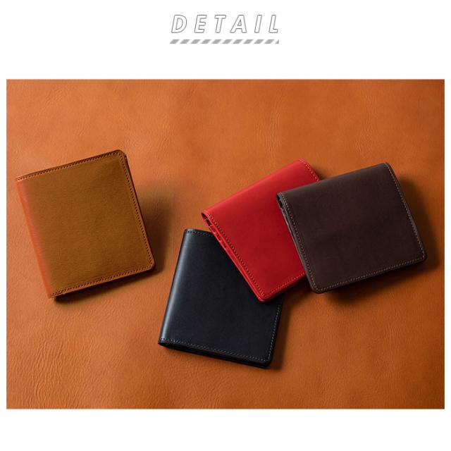 札入れ 小銭入れなし 薄い 通販 二つ折り カード入れ ブランド INNFITH インフィス BORSA2 ボルサ2 551407 イタリアンレザー 革 牛革 レザー 札入れ 2つ カードポケット 8つ スリム 胸ポケット レッド ブラック ブラウン ダークブラウン メンズ シンプル ビジネス_1