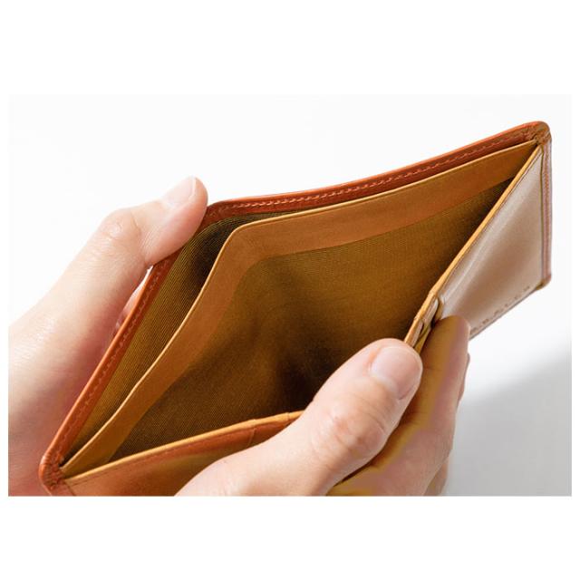 札入れ 小銭入れなし 薄い 通販 二つ折り カード入れ ブランド INNFITH インフィス BORSA2 ボルサ2 551407 イタリアンレザー 革 牛革 レザー 札入れ 2つ カードポケット 8つ スリム 胸ポケット レッド ブラック ブラウン ダークブラウン メンズ シンプル ビジネス_4