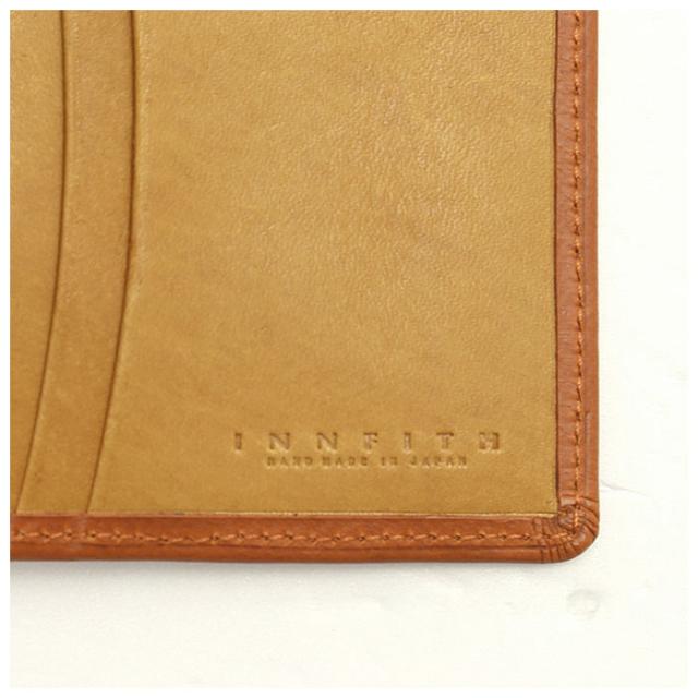 札入れ 小銭入れなし 薄い 通販 二つ折り カード入れ ブランド INNFITH インフィス BORSA2 ボルサ2 551407 イタリアンレザー 革 牛革 レザー 札入れ 2つ カードポケット 8つ スリム 胸ポケット レッド ブラック ブラウン ダークブラウン メンズ シンプル ビジネス_6