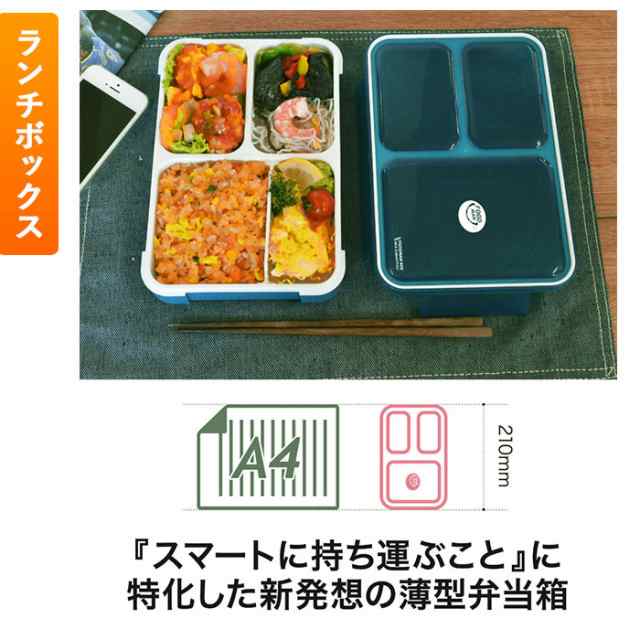 CBジャパン　薄型弁当箱600ml 抗菌フードマン　お弁当箱　人気