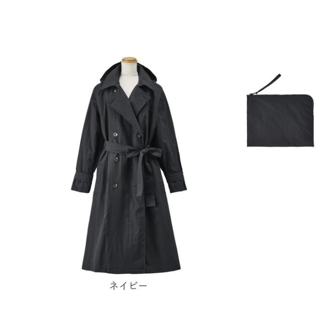 トレンチコート レインコート ブランド レディース レインコート レディース 通販 トレンチコート コート 春 アウター ブランド because スプリングコート レインウェア ロング丈 おしゃれ かわいい トップス きれいめ シンプル 無地 母の日 ギフト BACKYARD FAMILY通販 JRE MALLショッピング JRE POINTもおトクに貯まる