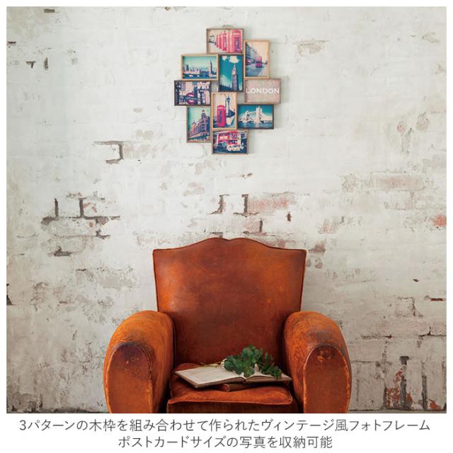 ヴィンテージ　風景画 街並み 木製フレーム付き　アンティーク ヴィンテージ 風景画 街並み 木製フレーム付き アンティーク