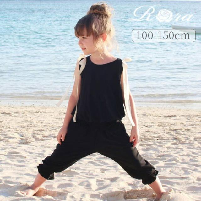 キッズ 女の子 おしゃれ 服 セットアップ 通販 上下セット 夏 10006331 タンクトップ ノースリーブ パンツ 7分丈パンツ 七分丈パンツ リボン かわいい 大人っぽい カジュアルセットアップ カジュアルパンツセット 子ども服 子供服 キッズファッション