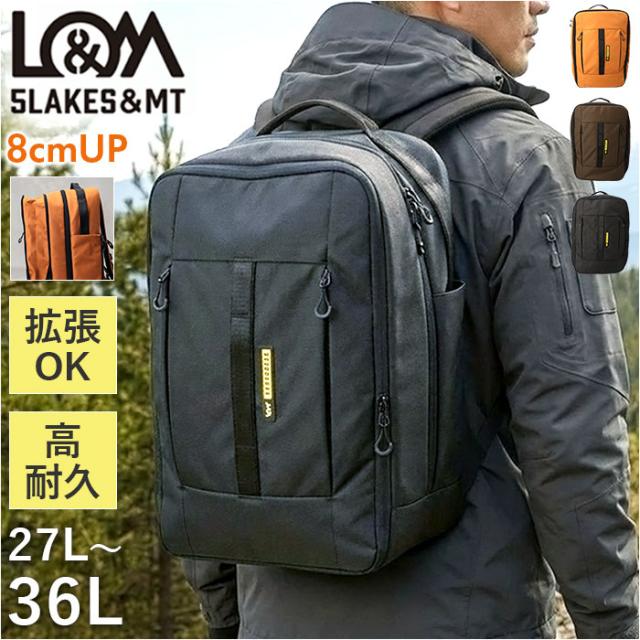 5LAKES＆MT DGEAR スクエア バックパック 通販 リュック リュックサック メンズ レディース 大容量 バッグ 通勤 通学 デイパック ビジネス 出張 旅行 アウトドア レジャー おしゃれ 通勤バッグ キャリーオン ボックス型 カジュアル シンプル