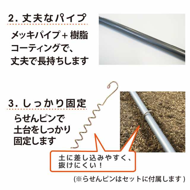 ダイムハウス ドア付 1坪 扉 付 丈夫 組立簡単 家庭菜園 雨除け 保温 防鳥 ビニールハウス 第一ビニール 第B 個人宅配送不可 代引不可の通販はau  PAY マーケット - 株式会社プラスワイズ au PAY マーケット店