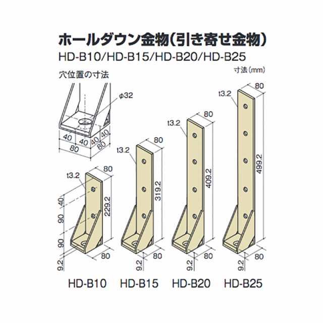 ホールダウン金物 10個入 引き寄せ金物 HD-B15 Zマーク 軸組工法用