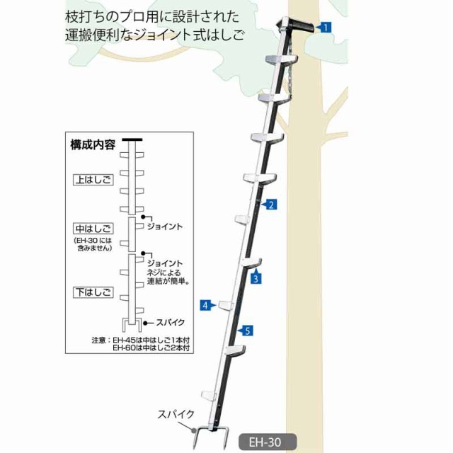 個人宅配送不可 代引不可 枝打ち 木登り ハシゴ ワンダ Wr 60 林業用 はしご 園芸 ジョイント式 木に巻き付けるチェーン式 ハラックス 防の通販はau Pay マーケット 株式会社プラスワイズ Au Pay マーケット店