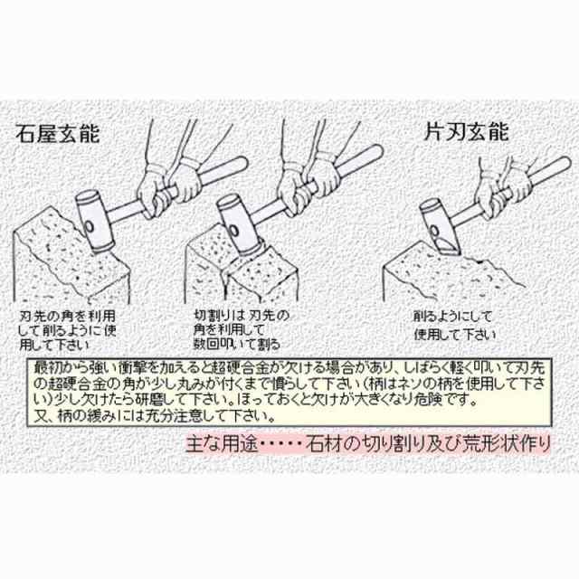 三木技研 叩き両刃 柄なし 306 30MM - ハンマー、てこ、打刻