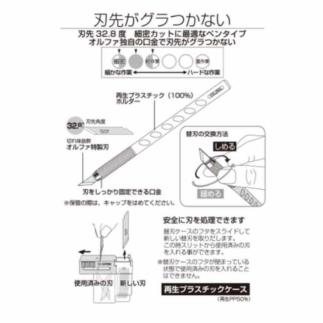 メール便 カッター アートナイフ 文具専用 AK No.10B ナイフ 替刃式 アートナイフ DIY 工具 オルファ OLFA 三冨Dの通販はau  PAY マーケット - 株式会社プラスワイズ au PAY マーケット店