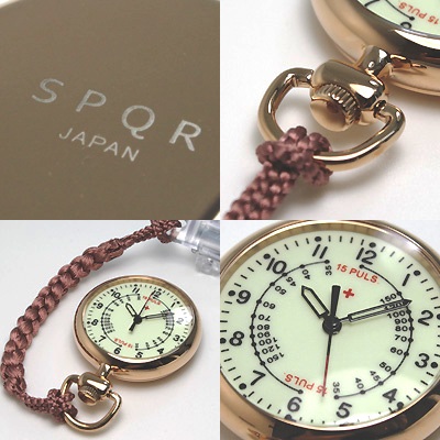 SPQR スポール 医師や看護師の声によって生まれた日本製ナースウォッチIP加工。選べる伊賀組紐ストラップ (ステンレス 高級 人気 )_3