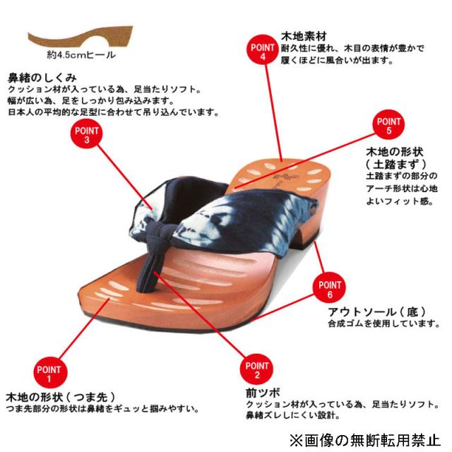 げたのみずとり hitete ハイテテ KTCシリーズ KTC-05 藍染・絞り／紺