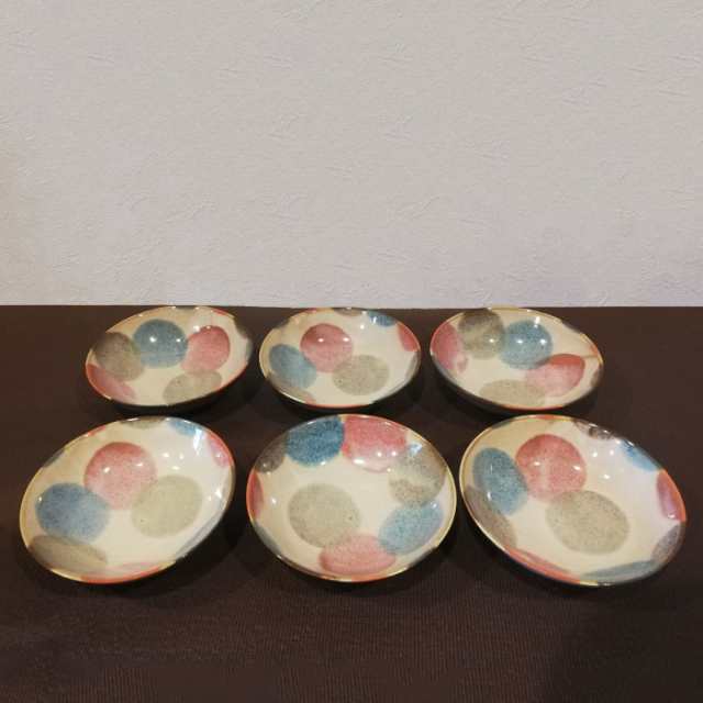 ピンク点打 スモールボウル 6ヶセット 【取寄品】 小鉢 小皿 お