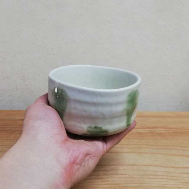 Wabisabi 抹茶碗 織部水玉 【クーポン配布中】【取寄品】 抹茶茶碗