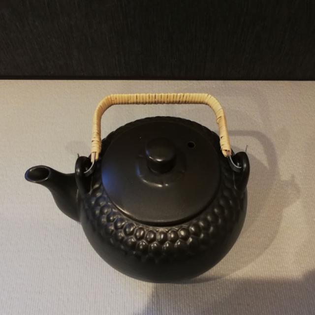 萬古焼 直火用 栗茶 亀甲耐熱土瓶 ＜1700cc＞ 【取寄品】 お茶