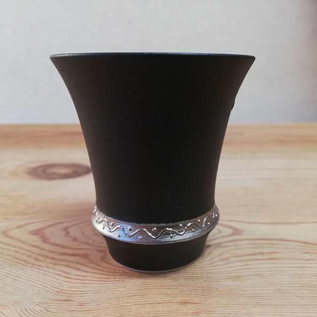 有田焼 匠の蔵 SAKE GLASS 淡麗 いぶし銀（反） おちょこ お猪口 盃 杯