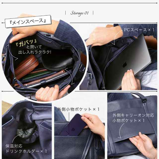 Amazon.co.jp: [Luufan] 本革 ビジネスバッグ メンズ 大容量 15.6インチPC収納 3収納室 自立可 ブリーフケース 通勤鞄  B4対応 収納豊富 : ファッション
