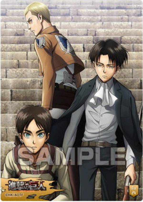 No 24 エレン リヴァイ エルヴィン 進撃の巨人 クリアカードコレクションガムの通販はau Pay マーケット 激安トレカのリアライズ