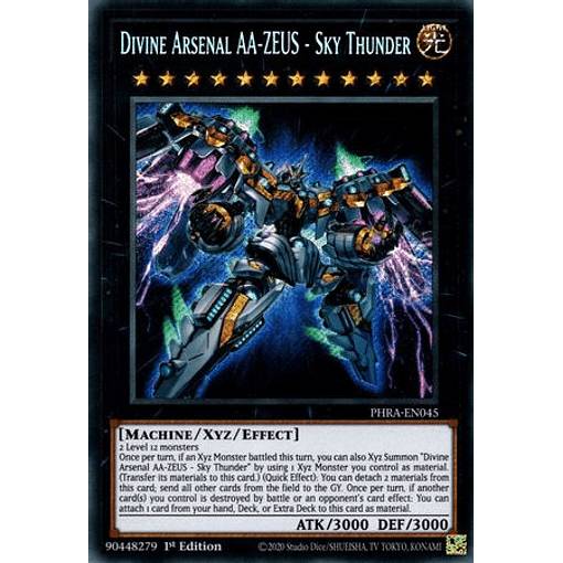 遊戯王 Phra En045 天霆號アーゼウス Divine Arsenal Zeus Sky Thunder 英語版 1st Edition シークレットレア Phantom Rageの通販はau Pay マーケット 激安トレカのリアライズ