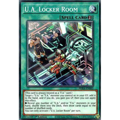 遊戯王 Phra En062 ｕ ａ ロッカールーム U A Locker Room 英語版 1st Edition ノーマル Phantom Rageの通販はau Pay マーケット 激安トレカのリアライズ