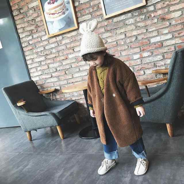 コート キッズ ボア ロングコート Vネック アウター ゆったり 無地 ノーカラー シンプル かわいい 子供服 100 110 の通販はau Pay マーケット 美良