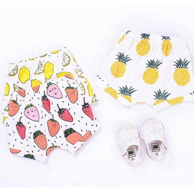 キッズショートパンツ ベビーショートパンツ 半ズボン フルーツプリント デザインプリント フルーツ デザイン 果物 プリント いの通販はau Pay マーケット 美良