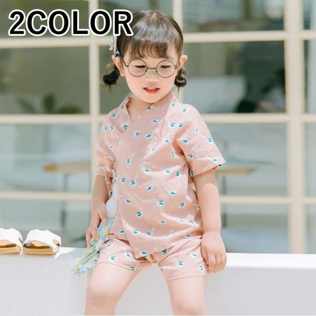 甚平 じんべえ セットアップ 上下セット 子供服 こども服 春夏 男の子 女の子 男児 女児 花火大会 夏祭り パジャマ 寝間着の通販はau Pay マーケット 美良