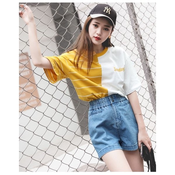 半袖tシャツ コットン 韓国風 今夏新作 トップス レディースファッション ストリート系 レトロ P635の通販はau Pay マーケット 美良