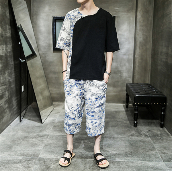 上下セット メンズ セットアップ 綿麻 リネン 半袖 ｔシャツ 短パンツ ボトムス無地 夏 中華風 サマー 涼しい ルームウェア おしゃれの通販はau Pay マーケット Search