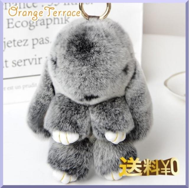 品質に自信 白黒ミックス うさぎ チャーム ファーチャーム ラビットファー アクセサリー キーホルダー かわいい の通販はau Pay マーケット Orange Terrace