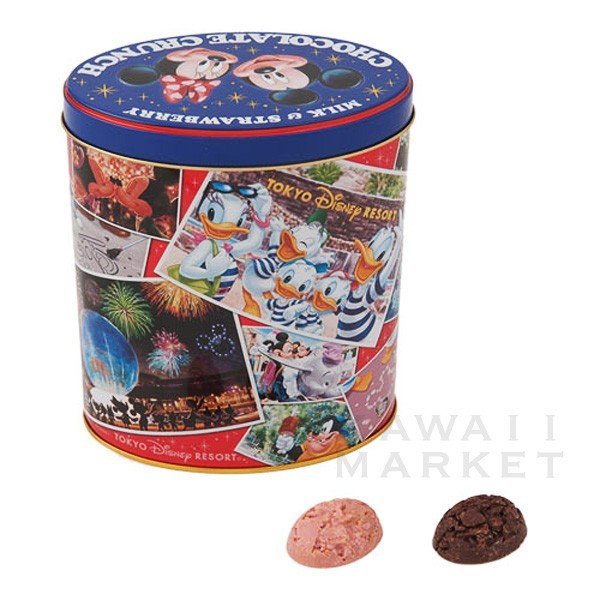ドナルド ミッキー ミニー 缶入り チョコレートクランチ ミルク ストロベリー ディズニーリゾート限定 お土産の通販はau Pay マーケット Kawaii Market